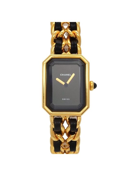 Chanel Accessories - Chanel Premiere M Vintage Watch Black Gold